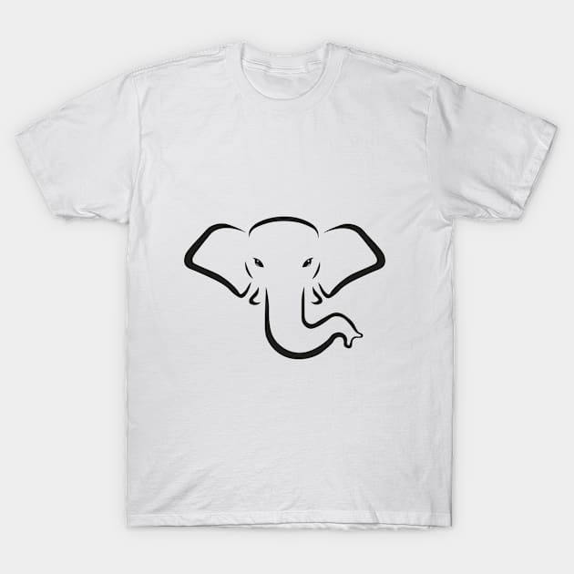 ELEPHANT HEAD T-Shirt by beautiful pets world